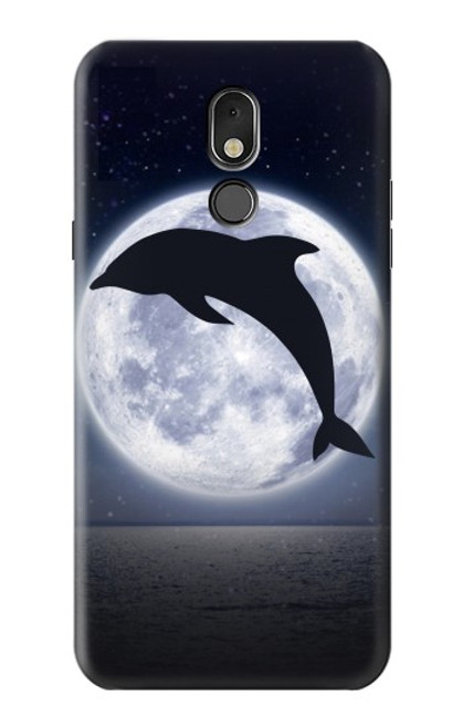 W3510 Dolphin Moon Night Funda Carcasa Case y Caso Del Tirón Funda para LG Stylo 5