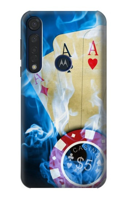 W0348 Casino Funda Carcasa Case y Caso Del Tirón Funda para Motorola Moto G8 Plus