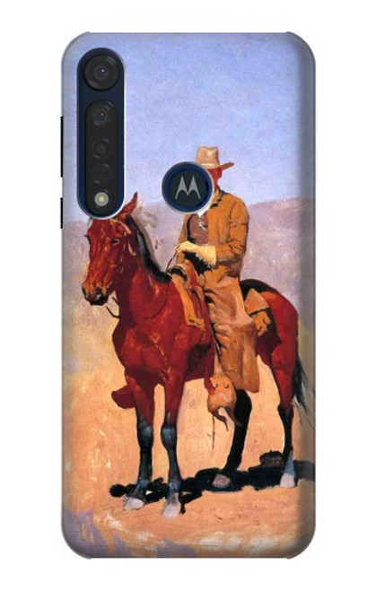 W0772 Cowboy Western Funda Carcasa Case y Caso Del Tirón Funda para Motorola Moto G8 Plus