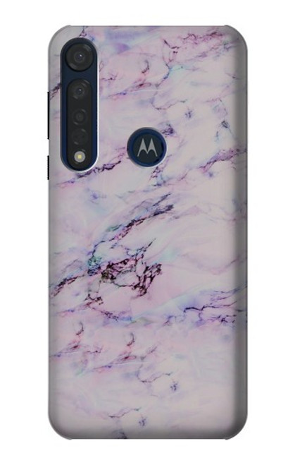 W3215 Seamless Pink Marble Funda Carcasa Case y Caso Del Tirón Funda para Motorola Moto G8 Plus