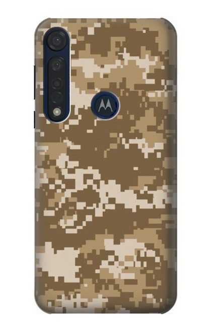 W3294 Army Desert Tan Coyote Camo Camouflage Funda Carcasa Case y Caso Del Tirón Funda para Motorola Moto G8 Plus