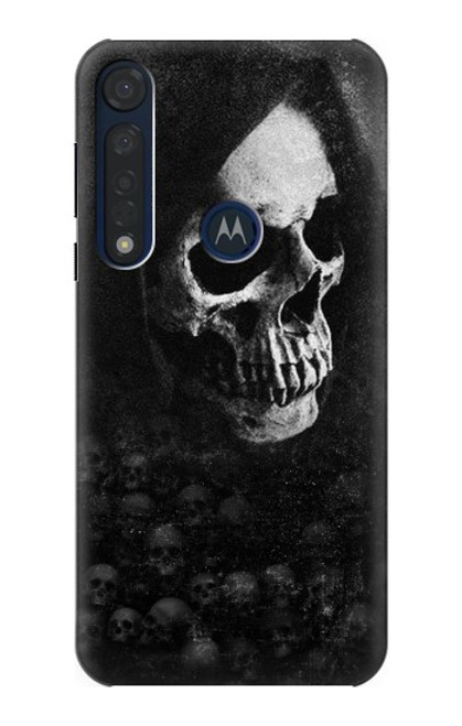 W3333 Death Skull Grim Reaper Funda Carcasa Case y Caso Del Tirón Funda para Motorola Moto G8 Plus