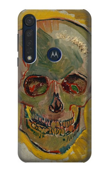 W3359 Vincent Van Gogh Skull Funda Carcasa Case y Caso Del Tirón Funda para Motorola Moto G8 Plus