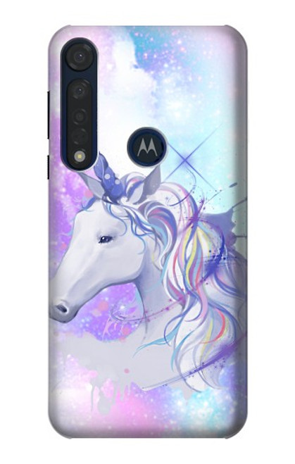 W3375 Unicorn Funda Carcasa Case y Caso Del Tirón Funda para Motorola Moto G8 Plus