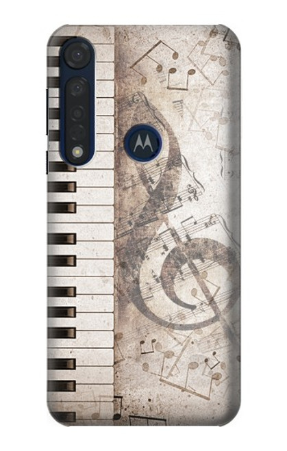 W3390 Music Note Funda Carcasa Case y Caso Del Tirón Funda para Motorola Moto G8 Plus