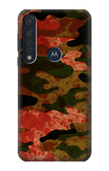 W3393 Camouflage Blood Splatter Funda Carcasa Case y Caso Del Tirón Funda para Motorola Moto G8 Plus