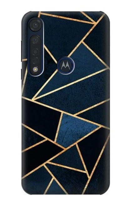 W3479 Navy Blue Graphic Art Funda Carcasa Case y Caso Del Tirón Funda para Motorola Moto G8 Plus