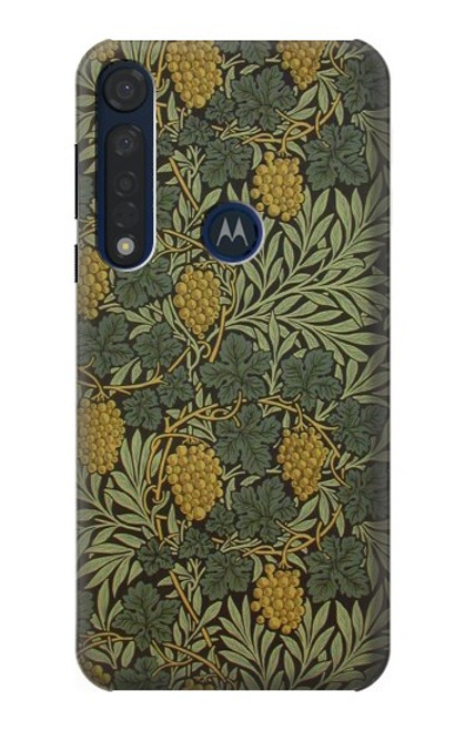 W3662 William Morris Vine Pattern Funda Carcasa Case y Caso Del Tirón Funda para Motorola Moto G8 Plus