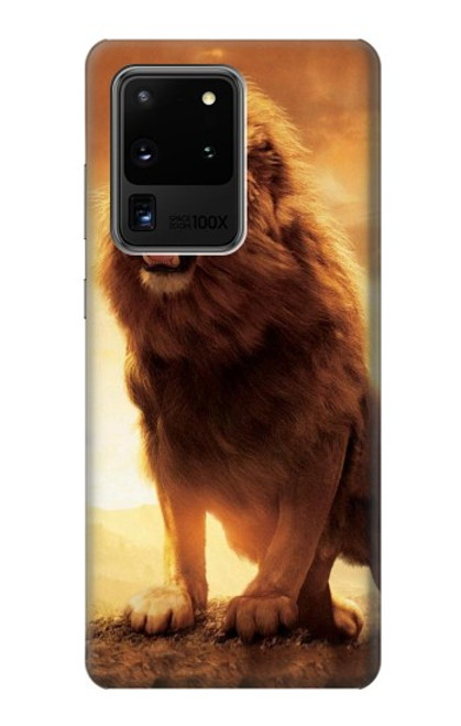 W1957 Lion Aslan Funda Carcasa Case y Caso Del Tirón Funda para Samsung Galaxy S20 Ultra