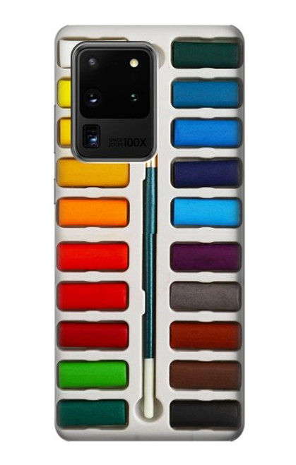 W3243 Watercolor Paint Set Funda Carcasa Case y Caso Del Tirón Funda para Samsung Galaxy S20 Ultra