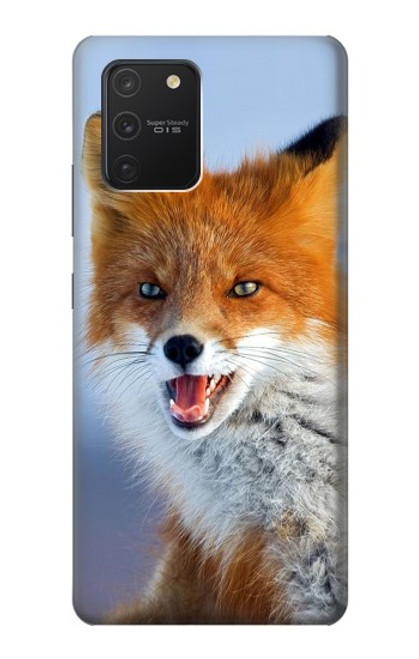 W0417 Fox Funda Carcasa Case y Caso Del Tirón Funda para Samsung Galaxy S10 Lite