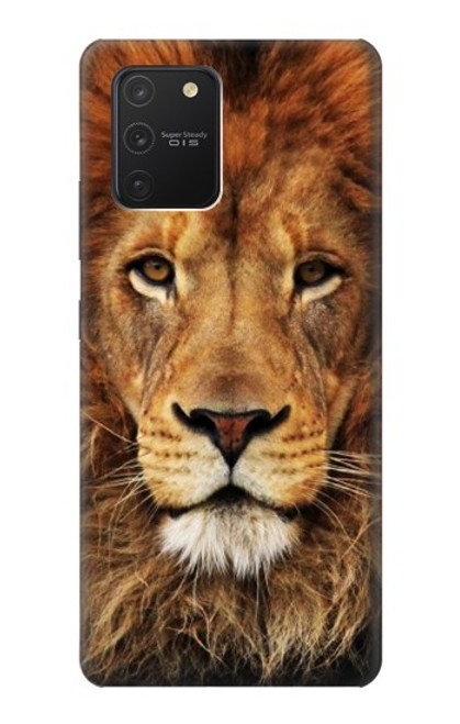 W2870 Lion King of Beasts Funda Carcasa Case y Caso Del Tirón Funda para Samsung Galaxy S10 Lite