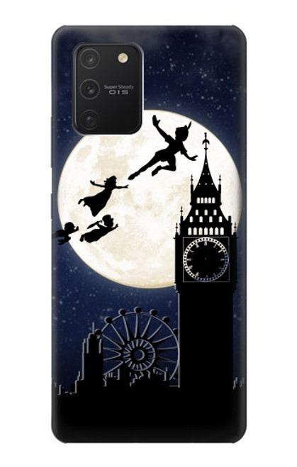 W3249 Peter Pan Fly Full Moon Night Funda Carcasa Case y Caso Del Tirón Funda para Samsung Galaxy S10 Lite