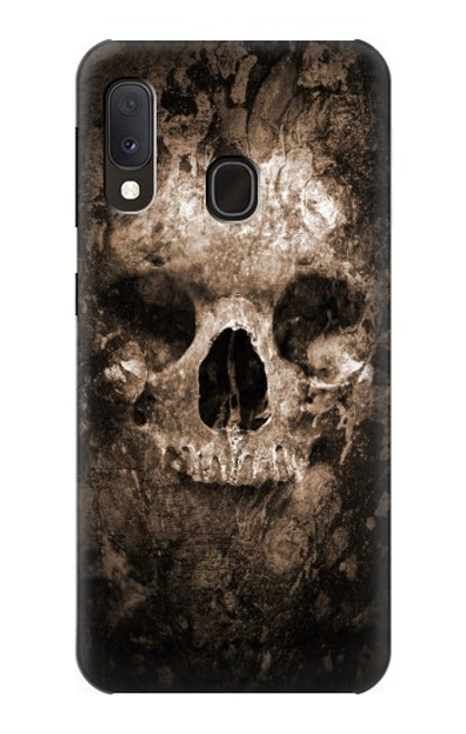 W0552 Skull Funda Carcasa Case y Caso Del Tirón Funda para Samsung Galaxy A20e