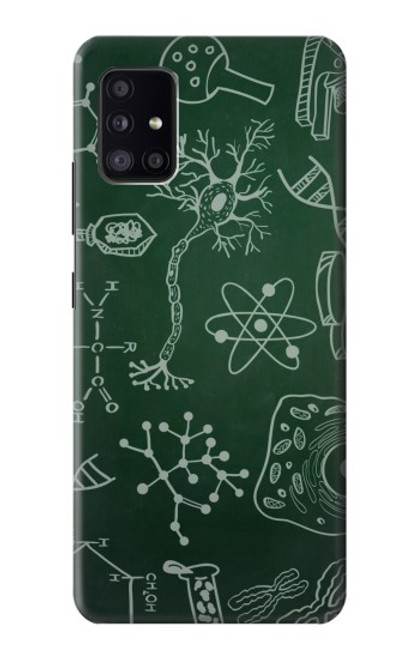 W3211 Science Green Board Funda Carcasa Case y Caso Del Tirón Funda para Samsung Galaxy A41