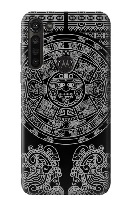 W1838 Mayan Pattern Funda Carcasa Case y Caso Del Tirón Funda para Motorola Moto G8 Power