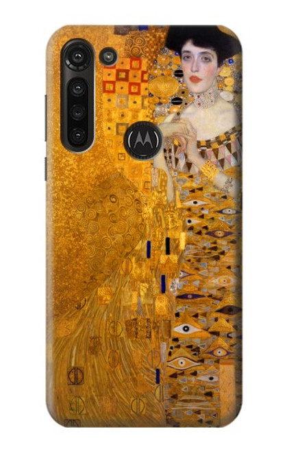 W3332 Gustav Klimt Adele Bloch Bauer Funda Carcasa Case y Caso Del Tirón Funda para Motorola Moto G8 Power