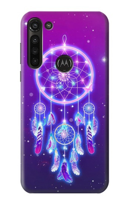 W3484 Cute Galaxy Dream Catcher Funda Carcasa Case y Caso Del Tirón Funda para Motorola Moto G8 Power