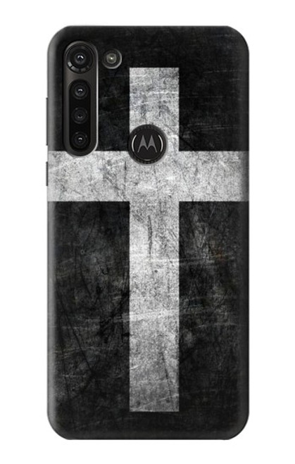 W3491 Christian Cross Funda Carcasa Case y Caso Del Tirón Funda para Motorola Moto G8 Power