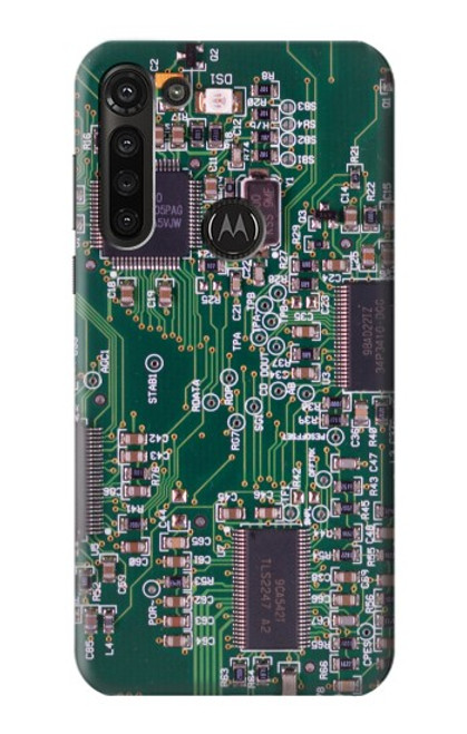 W3519 Electronics Circuit Board Graphic Funda Carcasa Case y Caso Del Tirón Funda para Motorola Moto G8 Power