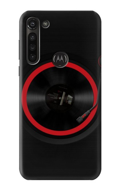 W3531 Spinning Record Player Funda Carcasa Case y Caso Del Tirón Funda para Motorola Moto G8 Power