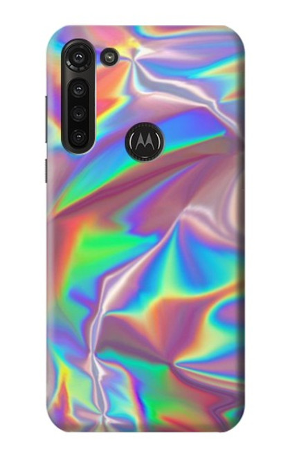 W3597 Holographic Photo Printed Funda Carcasa Case y Caso Del Tirón Funda para Motorola Moto G8 Power