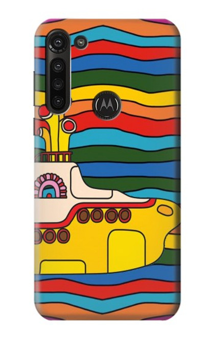 W3599 Hippie Submarine Funda Carcasa Case y Caso Del Tirón Funda para Motorola Moto G8 Power