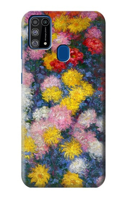 W3342 Claude Monet Chrysanthemums Funda Carcasa Case y Caso Del Tirón Funda para Samsung Galaxy M31
