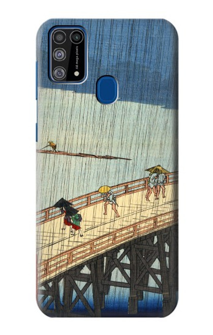 W3347 Utagawa Hiroshige Sudden shower Funda Carcasa Case y Caso Del Tirón Funda para Samsung Galaxy M31