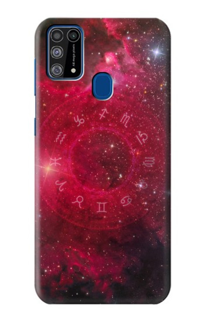 W3368 Zodiac Red Galaxy Funda Carcasa Case y Caso Del Tirón Funda para Samsung Galaxy M31