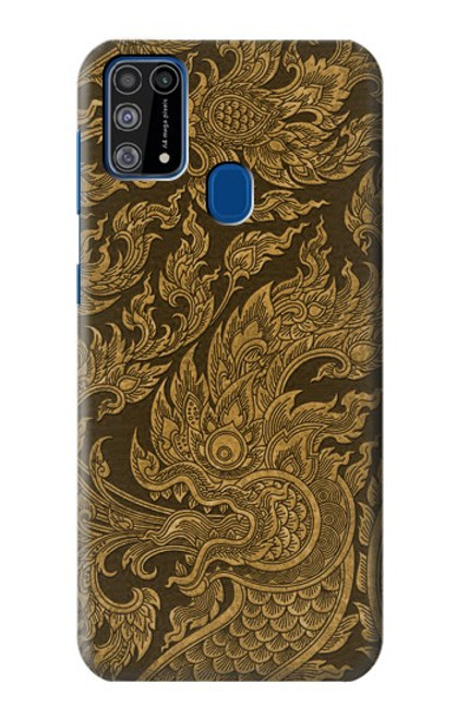 W3382 Thai Art Naga Funda Carcasa Case y Caso Del Tirón Funda para Samsung Galaxy M31