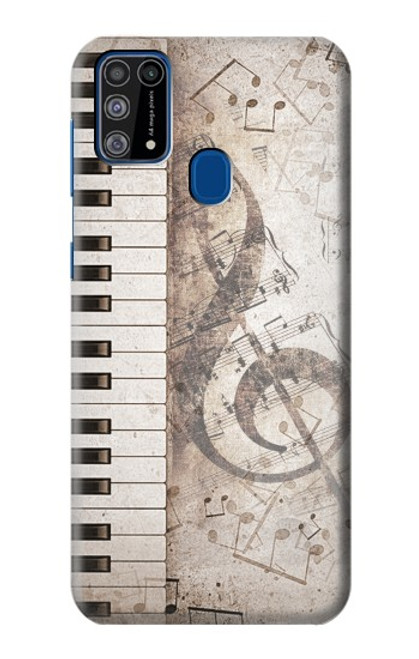 W3390 Music Note Funda Carcasa Case y Caso Del Tirón Funda para Samsung Galaxy M31
