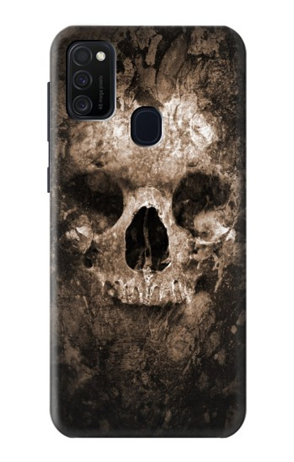 W0552 Skull Funda Carcasa Case y Caso Del Tirón Funda para Samsung Galaxy M21