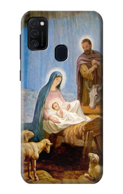 W2276 The Nativity Funda Carcasa Case y Caso Del Tirón Funda para Samsung Galaxy M21