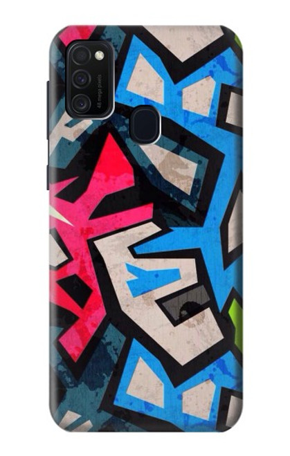 W3445 Graffiti Street Art Funda Carcasa Case y Caso Del Tirón Funda para Samsung Galaxy M21