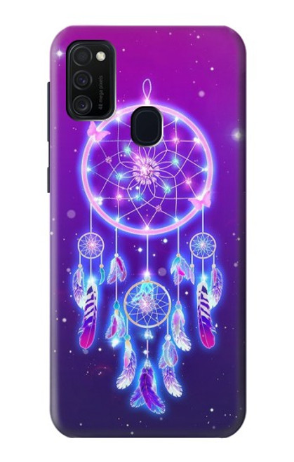 W3484 Cute Galaxy Dream Catcher Funda Carcasa Case y Caso Del Tirón Funda para Samsung Galaxy M21