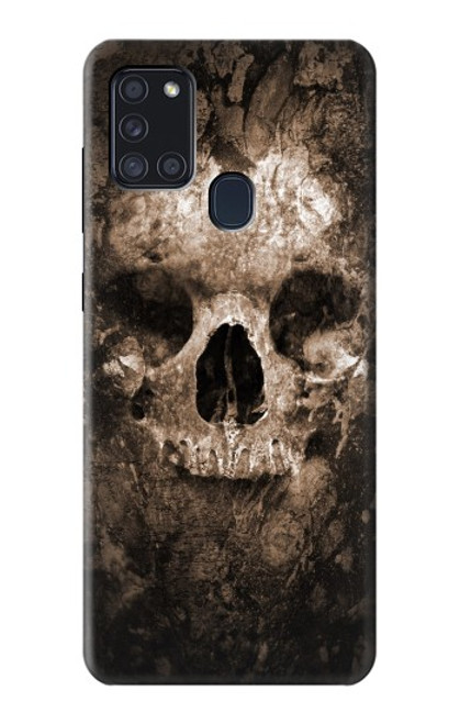 W0552 Skull Funda Carcasa Case y Caso Del Tirón Funda para Samsung Galaxy A21s