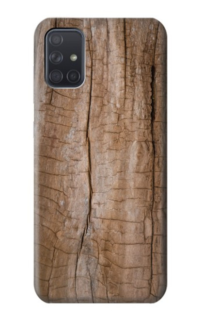 W0599 Wood Graphic Printed Funda Carcasa Case y Caso Del Tirón Funda para Samsung Galaxy A71 5G [solo para A71 5G. NO para A71]