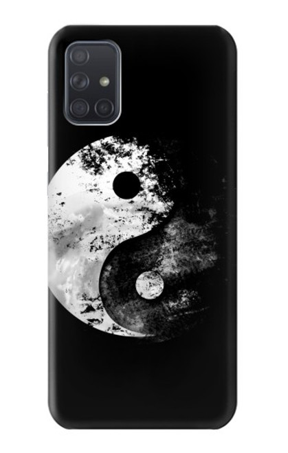 W1372 Moon Yin-Yang Funda Carcasa Case y Caso Del Tirón Funda para Samsung Galaxy A71 5G [solo para A71 5G. NO para A71]
