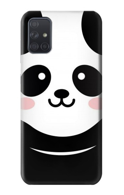 W2662 Cute Panda Cartoon Funda Carcasa Case y Caso Del Tirón Funda para Samsung Galaxy A71 5G [solo para A71 5G. NO para A71]
