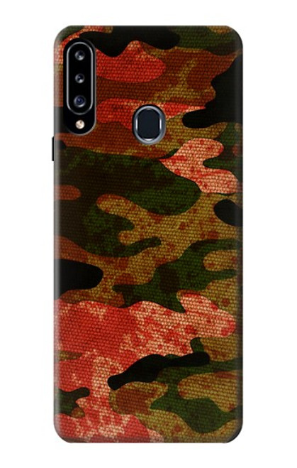 W3393 Camouflage Blood Splatter Funda Carcasa Case y Caso Del Tirón Funda para Samsung Galaxy A20s