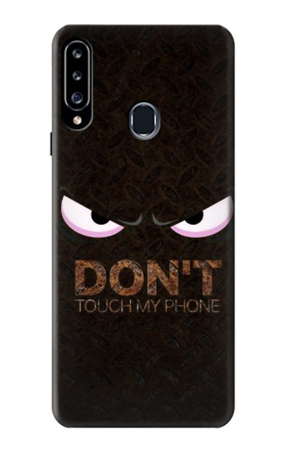 W3412 Do Not Touch My Phone Funda Carcasa Case y Caso Del Tirón Funda para Samsung Galaxy A20s