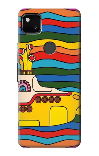 W3599 Hippie Submarine Funda Carcasa Case y Caso Del Tirón Funda para Google Pixel 4a