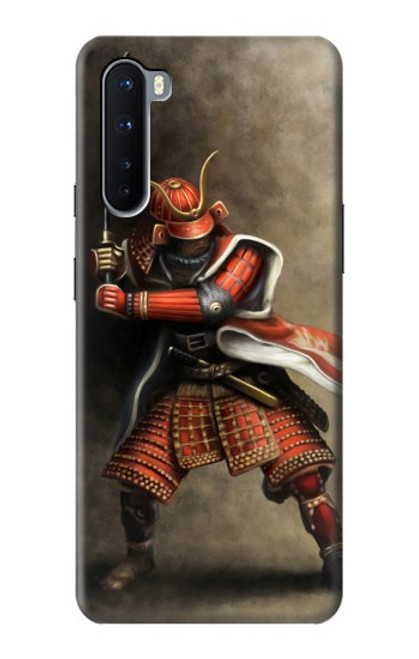 W0796 Japan Red Samurai Funda Carcasa Case y Caso Del Tirón Funda para OnePlus Nord