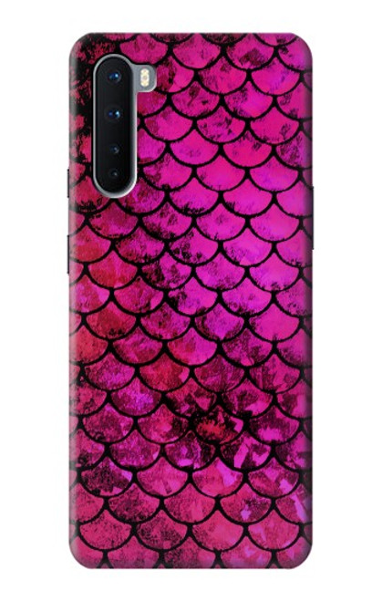 W3051 Pink Mermaid Fish Scale Funda Carcasa Case y Caso Del Tirón Funda para OnePlus Nord