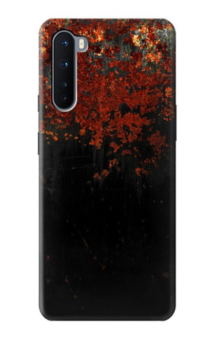 W3071 Rusted Metal Texture Graphic Funda Carcasa Case y Caso Del Tirón Funda para OnePlus Nord