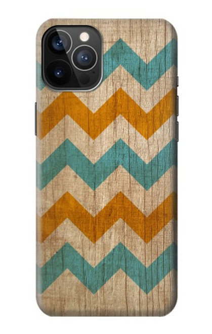 W3033 Vintage Wood Chevron Graphic Printed Funda Carcasa Case y Caso Del Tirón Funda para iPhone 12, iPhone 12 Pro