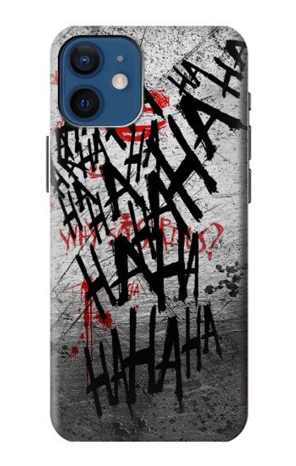 W3073 Joker Hahaha Blood Splash Funda Carcasa Case y Caso Del Tirón Funda para iPhone 12 mini