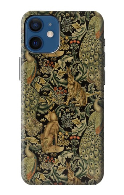 W3661 William Morris Forest Velvet Funda Carcasa Case y Caso Del Tirón Funda para iPhone 12 mini