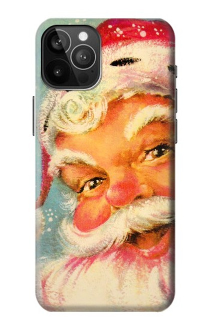 W2840 Christmas Vintage Santa Funda Carcasa Case y Caso Del Tirón Funda para iPhone 12 Pro Max